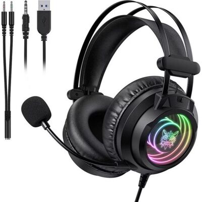 Auriculares Onikuma X80 con cable USB para gaming y gran calidad sonora Auriculares Onikuma X80 con cable USB para gaming y gran calidad sonora