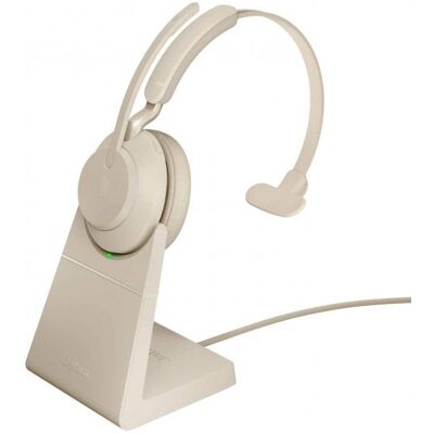 Jabra Evolve2 65 UC Auricular Monoaural USB-C Beige Jabra Evolve2 65 UC Auricular Monoaural USB-C Beige