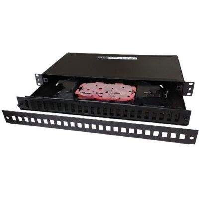 Caja de empalme WP WPC-FPP-0224-B 19" 1U 24 puertos fibra óptica Caja de empalme WP WPC-FPP-0224-B 19" 1U 24 puertos fibra óptica