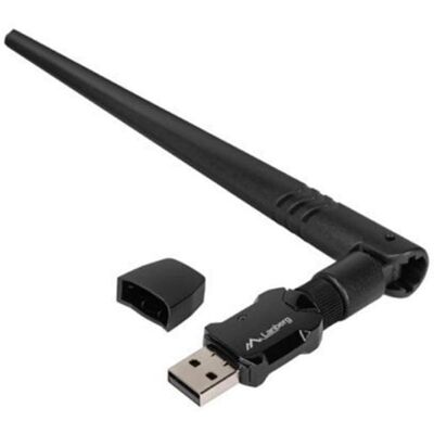 Tarjeta de Red Lanberg NC-0900-WIE USB 2.0 600 Mbit/s Wi-Fi 6 Dual Band Tarjeta de Red Lanberg NC-0900-WIE USB 2.0 600 Mbit/s Wi-Fi 6 Dual Band
