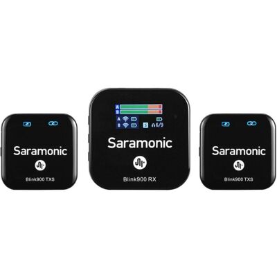 Saramonic Blink900 S2 Sistema de Micrófono Inalámbrico Ultracompacto de Doble Canal Saramonic Blink900 S2 Sistema de Micrófono Inalámbrico Ultracompacto de Doble Canal