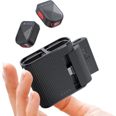 Klack H01 Micrófono Inalámbrico de Botón con Tecnología ENC USB-C/Lightning Negro Klack H01 Micrófono Inalámbrico de Botón con Tecnología ENC USB-C/Lightning Negro