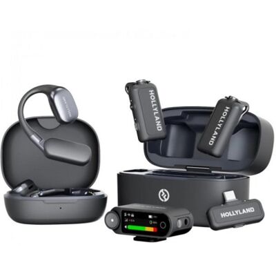 Micrófono Hollyland LARK MAX 2 Ultimate Combo inalámbrico USB-C/3.5mm grabación interna OWS Micrófono Hollyland LARK MAX 2 Ultimate Combo inalámbrico USB-C/3.5mm grabación interna OWS