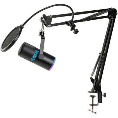 Micrófono Thronmax M30 USB cardioide con iluminación RGB personalizable Micrófono Thronmax M30 USB cardioide con iluminación RGB personalizable