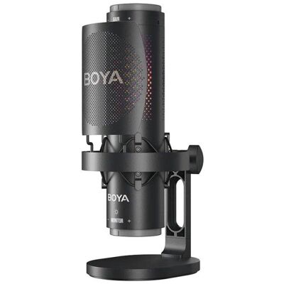 Micrófono BOYA K9 USB-C multipatrón con filtro antipop y RGB Micrófono BOYA K9 USB-C multipatrón con filtro antipop y RGB