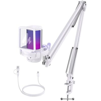 Micrófono Maono DGM20S USB cardioide con cancelación de ruido y brazo ajustable Micrófono Maono DGM20S USB cardioide con cancelación de ruido y brazo ajustable