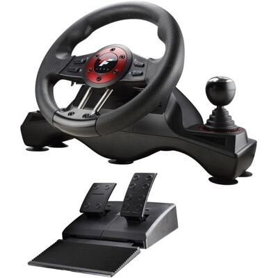 Volante FlashFire WH-2304V con pedales, vibración y rotación 270°, PC/PS4/Xbox Volante FlashFire WH-2304V con pedales, vibración y rotación 270°, PC/PS4/Xbox