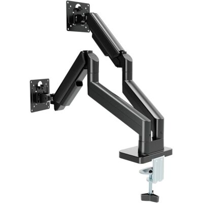 Brazo De Monitor Doble Ajustable Gembird Ma-da2-06 Para Escritorio, De 17 A 32 Pulgadas, Color Negro Brazo De Monitor Doble Ajustable Gembird Ma-da2-06 Para Escritorio, De 17 A 32 Pulgadas, Color Negro
