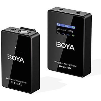 Micrófono inalámbrico UHF BOYA - BOYA BY-EM5-K1 Micrófono inalámbrico UHF BOYA - BOYA BY-EM5-K1