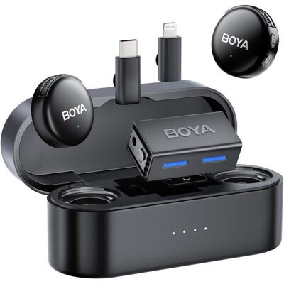 Micrófono BOYA BOYALINK 3 inalámbrico USB-C omnidireccional con cancelación de ruido IA Micrófono BOYA BOYALINK 3 inalámbrico USB-C omnidireccional con cancelación de ruido IA