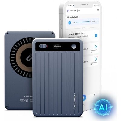 Owlotech Magnus Grabadora IA 64Gb, Resumen, Transcripción, Traducción, Generación contenido y Mapas Mentales Gris Oscuro Owlotech Magnus Grabadora IA 64Gb, Resumen, Transcripción, Traducción, Generación contenido y Mapas Mentales Gris Oscuro