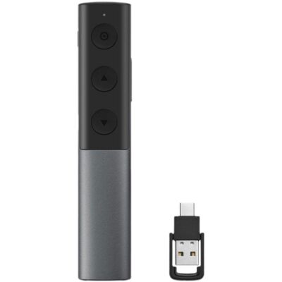 Mando a distancia DLH DY-WP5390 para presentaciones USB-C/USB-A con puntero láser Mando a distancia DLH DY-WP5390 para presentaciones USB-C/USB-A con puntero láser