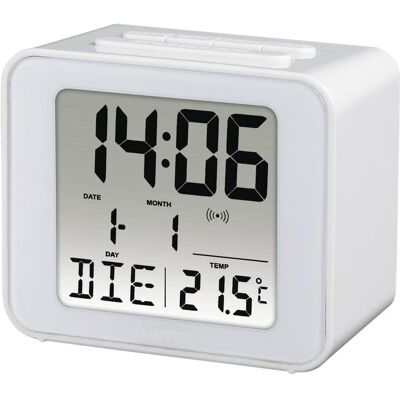 Despertador Digital Hama Cube Blanco con Reloj Radiocontrolado Despertador Digital Hama Cube Blanco con Reloj Radiocontrolado