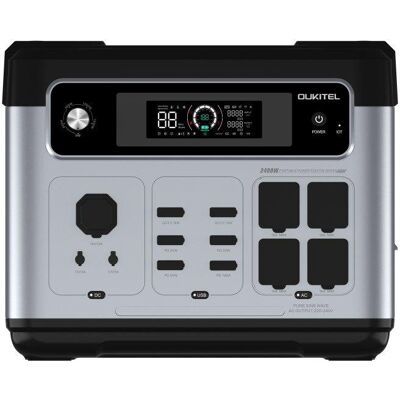 Estación de energía Oukitel P2400E 2048Wh 6 puertos AC y USB Batería LiFePO4 Carga rápida y modo UPS Estación de energía Oukitel P2400E 2048Wh 6 puertos AC y USB Batería LiFePO4 Carga rápida y modo UPS