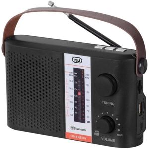 Radio Solar Portátil Bluetooth Trevi RA 7F25 BT USB MicroSD AM/FM/SO Negro 1200mAh Radio Solar Portátil Bluetooth Trevi RA 7F25 BT USB MicroSD AM/FM/SO Negro 1200mAh
