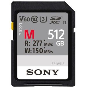 Memoria SD Sony SF-M 512GB UHS-II 277MB/s V60 resistente agua y golpes Memoria SD Sony SF-M 512GB UHS-II 277MB/s V60 resistente agua y golpes