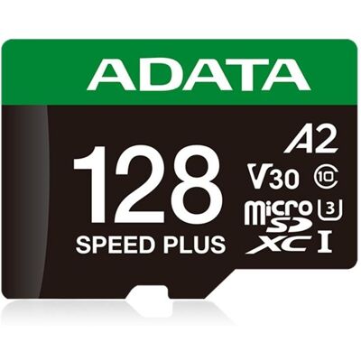 Tarjeta microSDXC ADATA Speed Plus 128 GB UHS-I U3 A2 V30 Clase 10 Tarjeta microSDXC ADATA Speed Plus 128 GB UHS-I U3 A2 V30 Clase 10