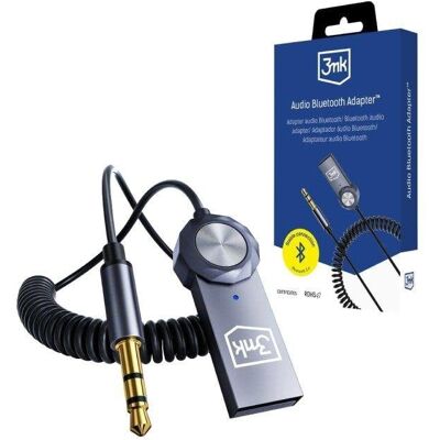Adaptador Bluetooth 3MK con micrófono conexión AUX Bluetooth 5.4 manos libres Adaptador Bluetooth 3MK con micrófono conexión AUX Bluetooth 5.4 manos libres