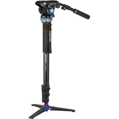 Monópode Benro A48F Video con Rótula FS6PRO, mini trípode y ajuste suave Monópode Benro A48F Video con Rótula FS6PRO, mini trípode y ajuste suave