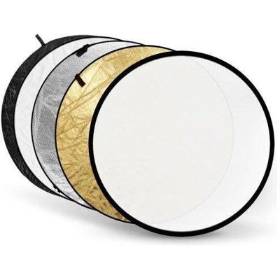 Reflector Godox RFT-05 80cm 5 en 1 Redondo Oro Plata Blanco Negro Translúcido Reflector Godox RFT-05 80cm 5 en 1 Redondo Oro Plata Blanco Negro Translúcido