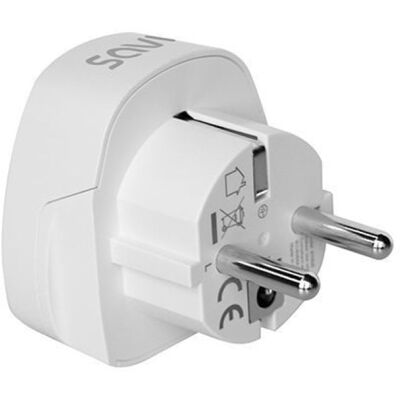 Adaptador Savio SAVAP-02 13A 3250W 100-250V Blanco Hembra/Macho Enchufe UK a España Adaptador Savio SAVAP-02 13A 3250W 100-250V Blanco Hembra/Macho Enchufe UK a España