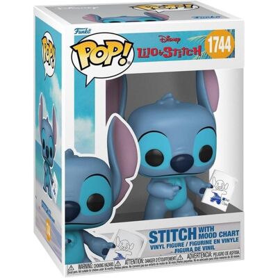 funko-inc Figura Funko Pop! Disney Stitch with Mood Chart Vinilo Coleccionable funko-inc Figura Funko Pop! Disney Stitch with Mood Chart Vinilo Coleccionable