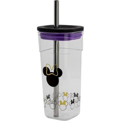 stor Vaso Minnie Mouse Cube Disney Acrílico Con Pajita De Acero 540 Mls stor Vaso Minnie Mouse Cube Disney Acrílico Con Pajita De Acero 540 Mls