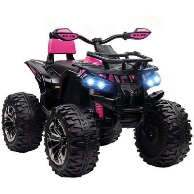 Quad Eléctrico para Niños Homcom 12V con 2 Motores 3-8 km/h Rosa Quad Eléctrico para Niños Homcom 12V con 2 Motores 3-8 km/h Rosa