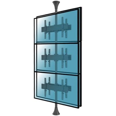 Kimex Soporte de Suelo/Techo para 6 Pantallas de TV 32''-75'' VESA 400x400 Máx 30Kg Kimex Soporte de Suelo/Techo para 6 Pantallas de TV 32''-75'' VESA 400x400 Máx 30Kg