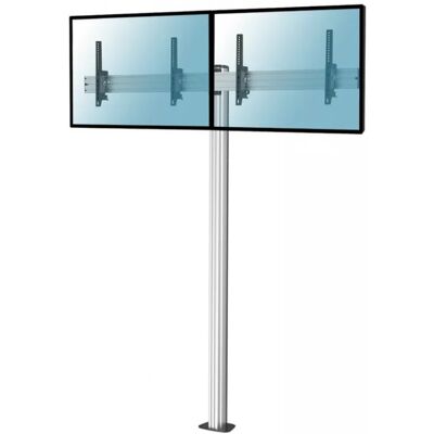 Kimex Soporte de Suelo Inclinable/Atornillable para 2 Pantallas de TV 50"-55" Altura 240cm VESA 600x400 Máx 50Kg Kimex Soporte de Suelo Inclinable/Atornillable para 2 Pantallas de TV 50"-55" Altura 240cm VESA 600x400 Máx 50Kg