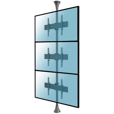 Kimex Soporte de Suelo/Techo Inclinable para 3 Pantallas 32''-75'' VESA 400x400 Máx. 30Kg Kimex Soporte de Suelo/Techo Inclinable para 3 Pantallas 32''-75'' VESA 400x400 Máx. 30Kg