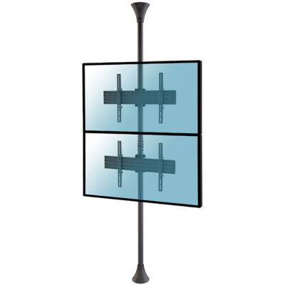 Kimex Soporte de Suelo/Techo Inclinable para 2 Pantallas de TV 32''- 75'' Altura 240cm VESA 600x400 Máx 30Kg Kimex Soporte de Suelo/Techo Inclinable para 2 Pantallas de TV 32''- 75'' Altura 240cm VESA 600x400 Máx 30Kg