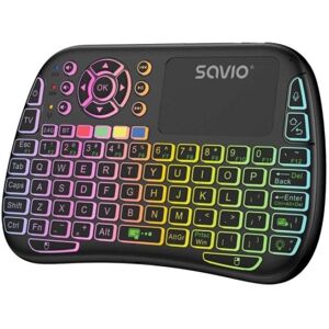 Teclado Savio KW-04 QWERTY Touchpad Wireless USB C Multicolor 300mAh Teclado Savio KW-04 QWERTY Touchpad Wireless USB C Multicolor 300mAh