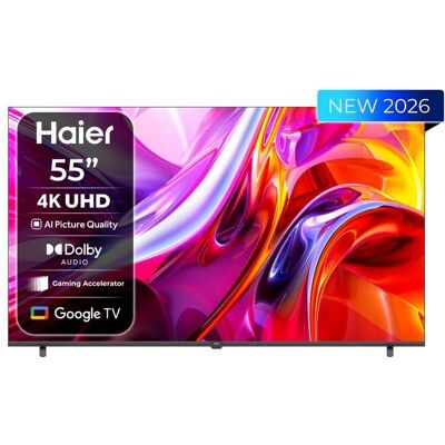 TV Haier LED H55K85GUX 55" 4K UltraHD 60Hz Smart TV Google TV HDR10 Dolby Audio TV Haier LED H55K85GUX 55" 4K UltraHD 60Hz Smart TV Google TV HDR10 Dolby Audio