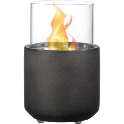 Homcom Chimenea Bioetanol Sobremesa Capacidad 0.4L Combustión 2.5h 12x12x19cm Homcom Chimenea Bioetanol Sobremesa Capacidad 0.4L Combustión 2.5h 12x12x19cm