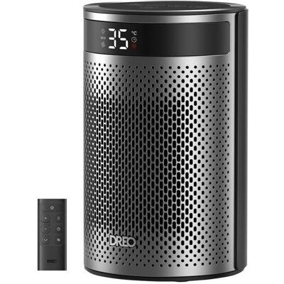 Dreo calefactor cerámico portátil Atom 416 1500W plata y negro Dreo calefactor cerámico portátil Atom 416 1500W plata y negro