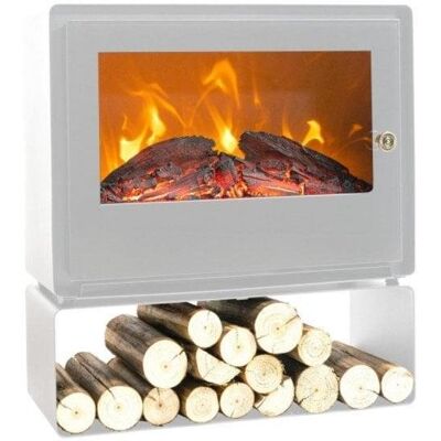 Chimenea Eléctrica Purline de Suelo con Estante 2000 W estilo moderno Chimenea Eléctrica Purline de Suelo con Estante 2000 W estilo moderno