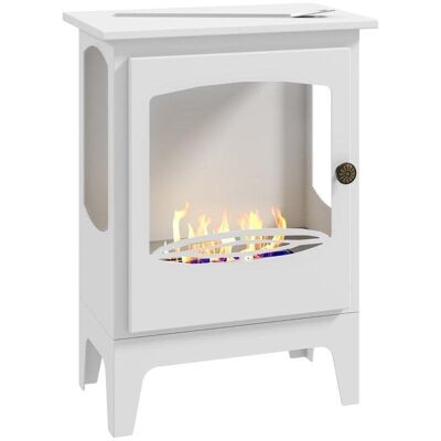 Homcom Chimenea De Bioetanol 7000btu Tanque De 1,2 L 39x26x54 Cm Negro Homcom Chimenea De Bioetanol 7000btu Tanque De 1,2 L 39x26x54 Cm Negro