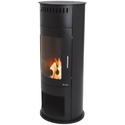 purline Estufa De Etanol En Acero Negro Con Puerta De Cristal Templado purline Estufa De Etanol En Acero Negro Con Puerta De Cristal Templado