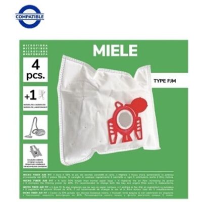 recamania Pack De 4 Bolsas De Microfibra Compatibles Con Aspiradoras Miele Type Fjm, S2, S3, S4, S5, S6, S7 recamania Pack De 4 Bolsas De Microfibra Compatibles Con Aspiradoras Miele Type Fjm, S2, S3, S4, S5, S6, S7