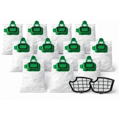 Recamania Kit 12 Bolsas Aspiradora Compatible Vorwerk Kobold Vk140 Vk150 + 2 Filtros Recamania Kit 12 Bolsas Aspiradora Compatible Vorwerk Kobold Vk140 Vk150 + 2 Filtros