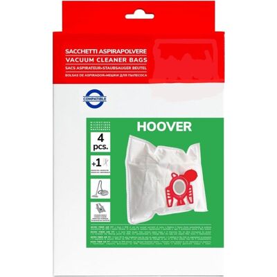 recamania Pack De 4 Bolsas De Microfibra Compatibles Con Aspiradoras Hoover H30s, H30+, H52, H60, H61 recamania Pack De 4 Bolsas De Microfibra Compatibles Con Aspiradoras Hoover H30s, H30+, H52, H60, H61