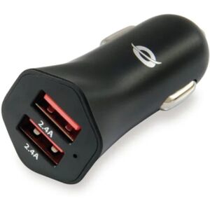 Conceptronic Cargador de Coche 2xUSB 4.8A Negro