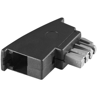 Cambiador de género para cables Goobay TAE-N a RJ-11/RJ-14 Negro Cambiador de género para cables Goobay TAE-N a RJ-11/RJ-14 Negro