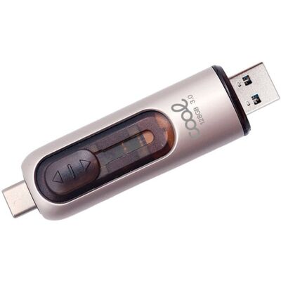 Pen Drive USB 3.0 128GB Cool - Dual USB-C / USB-A - Plata Pen Drive USB 3.0 128GB Cool - Dual USB-C / USB-A - Plata