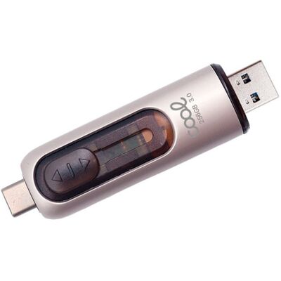Cool Pen Drive USB 3.0 256GB Tipo-C / USB (2 en 1) Plata Cool Pen Drive USB 3.0 256GB Tipo-C / USB (2 en 1) Plata