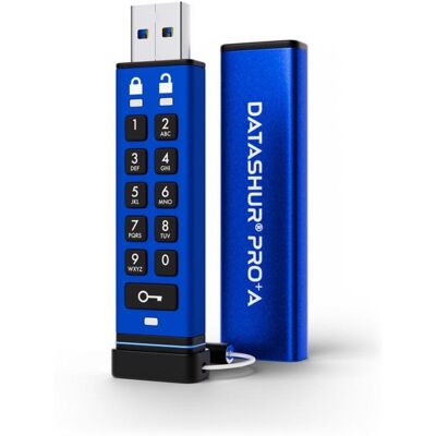 Unidad flash USB iStorage datAshur PRO+A 32 GB cifrado y resistente Unidad flash USB iStorage datAshur PRO+A 32 GB cifrado y resistente