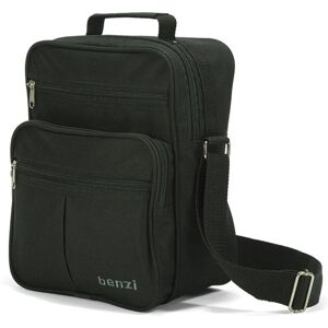 Benzi Bz3325 Bolso Bandolera 9l Unisex, Bolsa De Hombro Compacta Con Múltiples Bolsillos, Poliéster Resistente, Negro Benzi Bz3325 Bolso Bandolera 9l Unisex, Bolsa De Hombro Compacta Con Múltiples Bolsillos, Poliéster Resistente, Negro