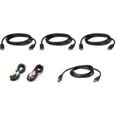 Kit de cable KVM ATEN 2L-7D02UDPX6 DisplayPort triple pantalla USB 1,8 m negro Kit de cable KVM ATEN 2L-7D02UDPX6 DisplayPort triple pantalla USB 1,8 m negro