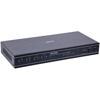 Interruptor KVM InLine 57885G 4K Ultra HD 2 PC Montaje en Rack Interruptor KVM InLine 57885G 4K Ultra HD 2 PC Montaje en Rack